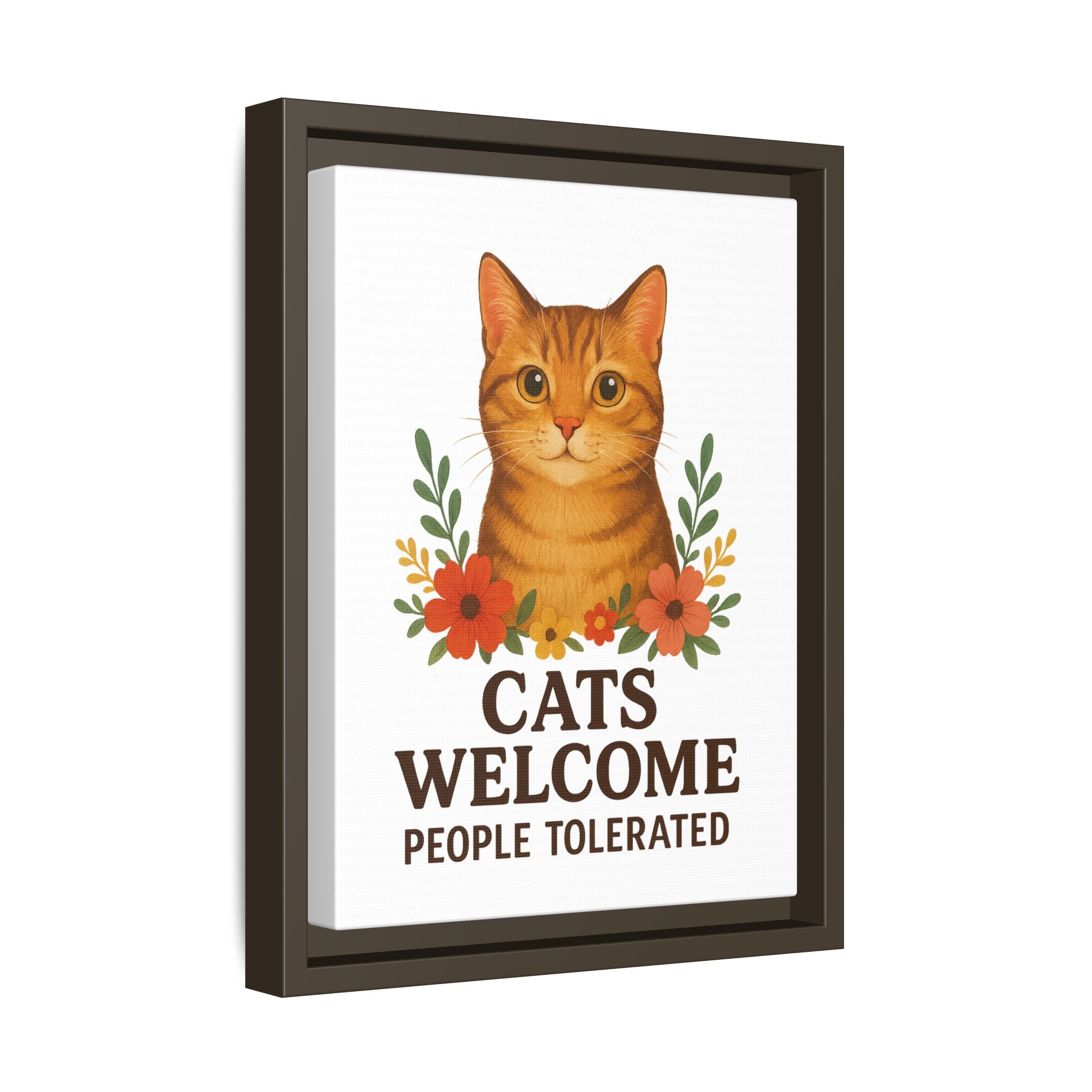 Cat-Themed Canvas Art, Feline Decor, Gifts for Cat Lovers, Home Wall Art, Pet Owner Wall Decor, Humorous Cat Print